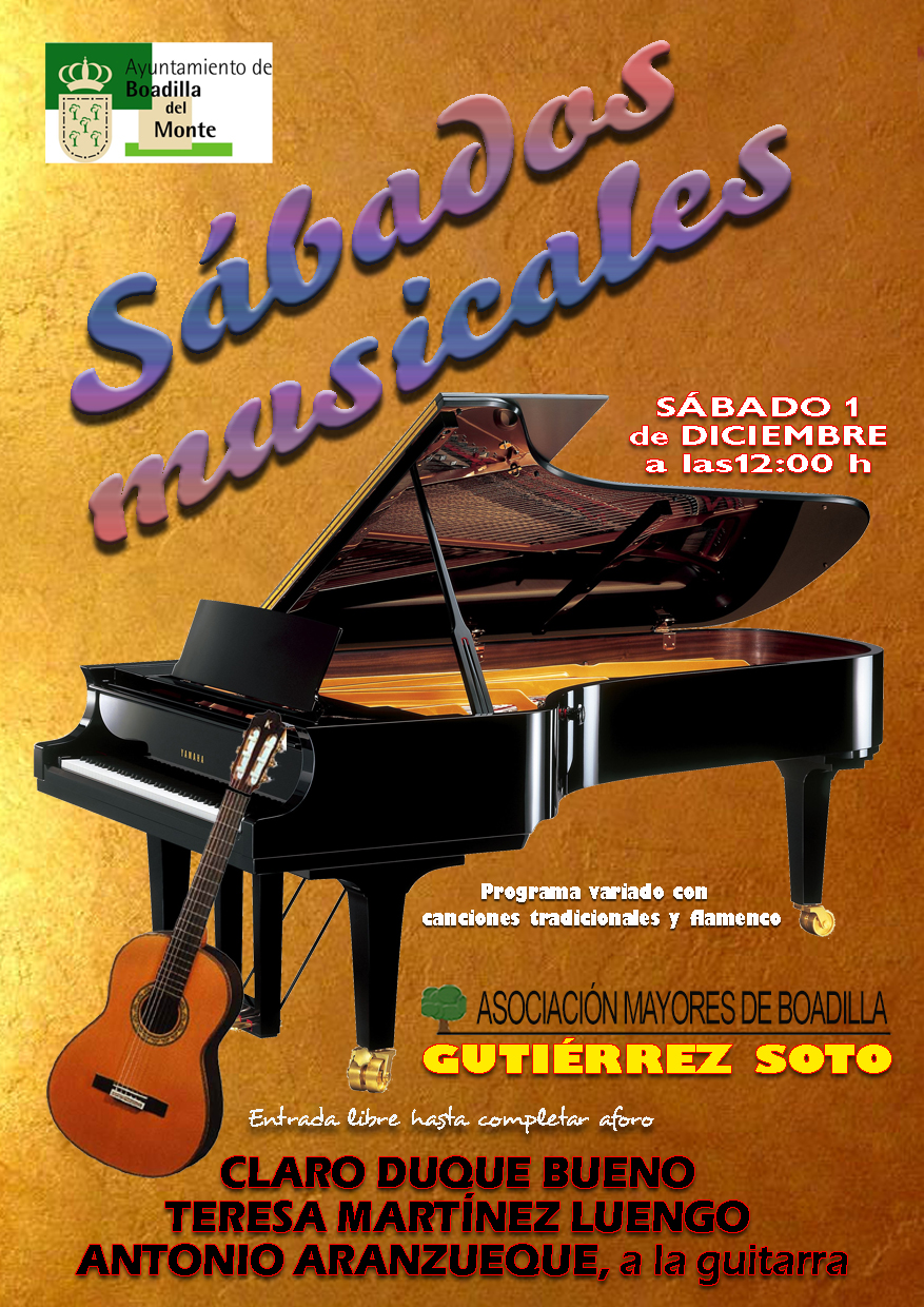 SÁBADOS MUSICALES.1 DE DICIEMBRE 2018